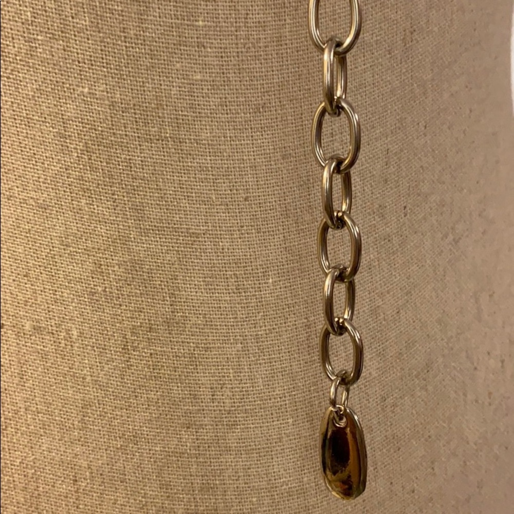Belt w/ alternating open ovals & faux MOP circles - Picture 5 of 6
